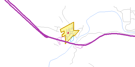 Map of Wasta, SD