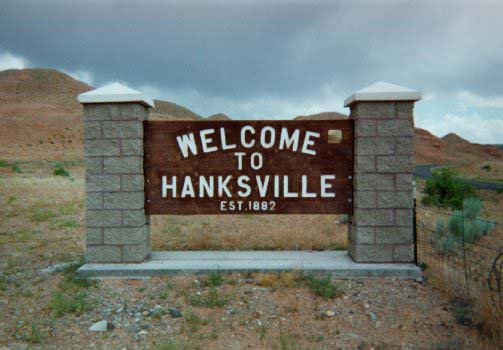 Hanksville Welcome Sign