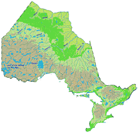 Ontario map