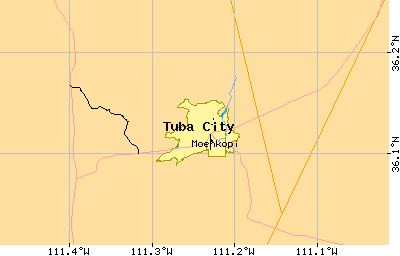 map of Tuba City
